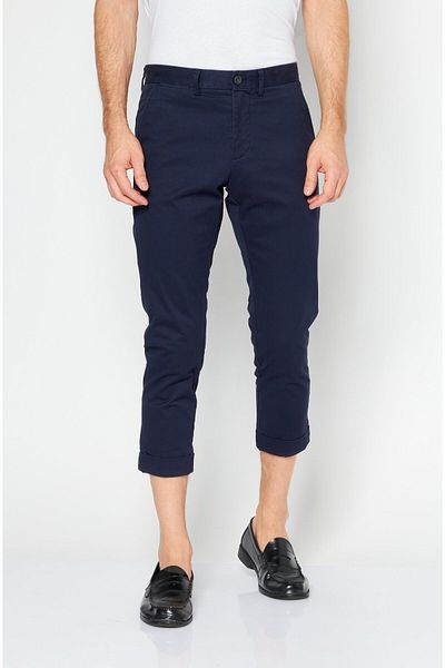 Lacoste Men Slim Fit Solid Chino Pants, Navy