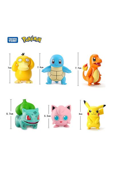 Choice Pokemon Action Figures Anime Catoon PVC Model Toys Pikachu   Charmander Psyduck Bulbasaur Kawaii ...
