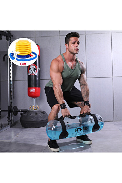 Choice حقيبة اللياقة البدنية المائية 15 كجم، أكياس الطاقة المائية، كيس الرمل للتمرين في صالة الألعاب الرياضية المنزلية، رفع الأثقال، تدريب أساسي