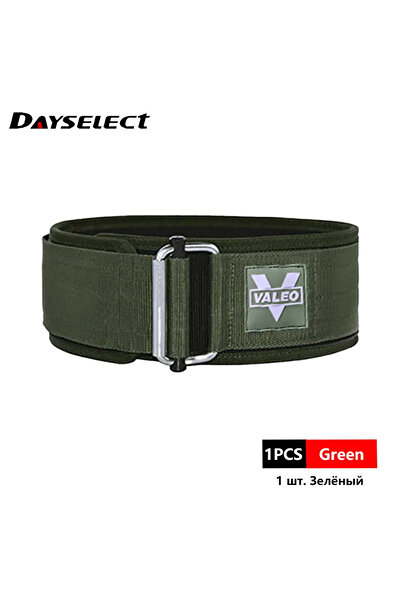 Choice حزام رفع الأثقال سريع القفل باللون الأخضر من النايلون قابل للتعديل لتم...