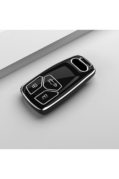 Choice Se Ad02 Black Soft Tpu Car Remote Key Case Cover For Audi A4 A4l A5 Q5 Q7 Tt Tts 8s B9 2016 2017 201
