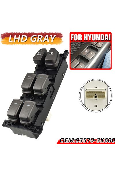 Choice Gray Driver Window Main Switch Glass Lifter Button For Hyundai Nf Sonata 2008 2009 2010 93580-3k500