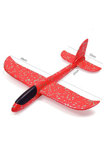 Lee's Sharing 48cm Red 48cm Large Epp Foam Hand Throwing Aircraft Foam Gyratory Stunt Pressure Resistant Model Air