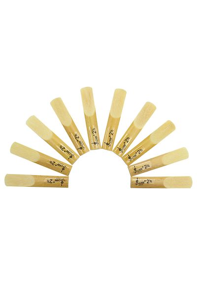 Choice 1.5 10Pcs/Set Bb Clarinet Reeds Traditional Bamboo Reed Strength 1.5/2.0/2.5/3.0/3.5 Woodwind Instru