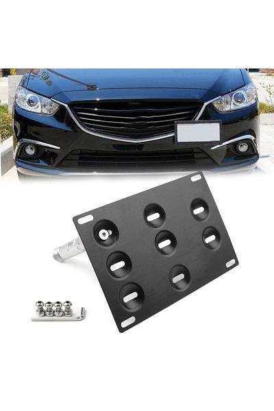Areyourshop Bumper Tow Hook License Plate Mount Bracket Holder For Mazda 3 For Mazda 6 CX5 MX5 Li...