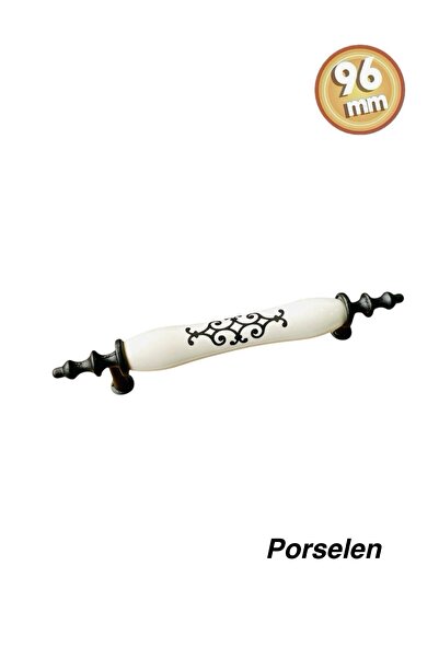 Porcellana Perla (9,6cm) Porselen  Kulp Dolap Çekmece Mobilya Mutfak Banyo Ço...