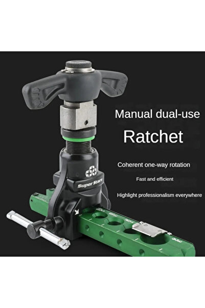 Choice DSZH ST-R806A Copper Tube Expander Tool Ratchet Hand Electric Dual-use,Reamer and Trumpet Flaring...