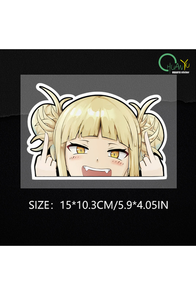 Choice ملصق سيارة كرتوني B146A2 لهيميكو توجا My Hero Academia Peeker Peek ملصقات فينيل أنيمي JDM Win