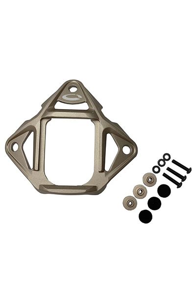 Choice Tan Aluminum Helmet Frame Mount Nvg Shroud Adapter 3 Hole Skeleton Arc Rail Lightweight Aluminum For