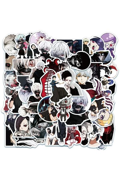 Choice Cny080-50pcs 50pcs Japan Tokyo Ghoul Anime Stickers Laptop Luggage Suicase Skateboard Fridge Phone W