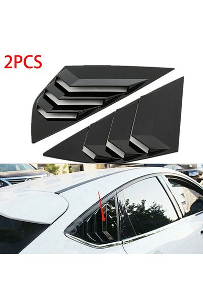 Choice 1 Pairs Rear Window Louvers Car Vent Side Tuyere Louvers Vent For Ford Focus St Rs Mk3 2012-2018