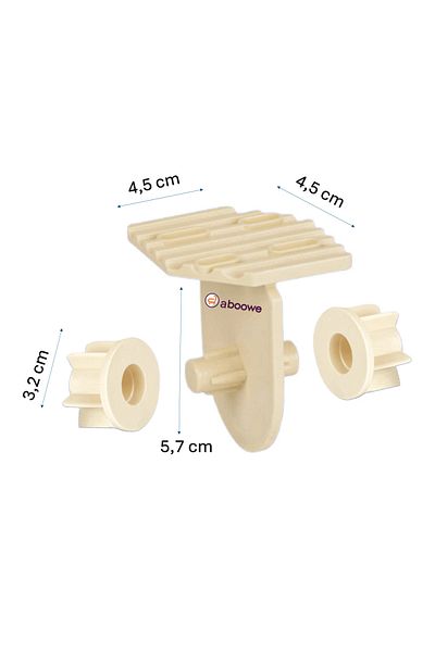 ABOOWE Stor Zebra - 2 Pieces of Medium Foot Attachments and Wide Case Pipe Stoppers