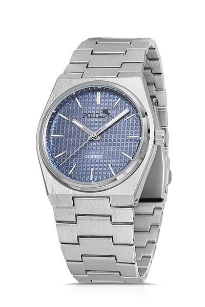 Polo Air Stylish Men's Wristwatch Silver-Navy PL-0861E2x