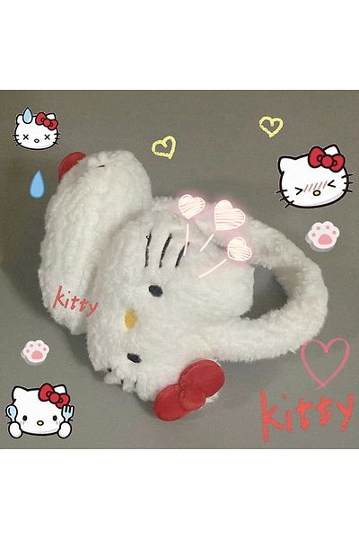 Choice Thin Style Miniso Hello Kitty Stuff Kids Plush Earmuffs Warm Ear Covers Autumn Anime Aldult Winter S