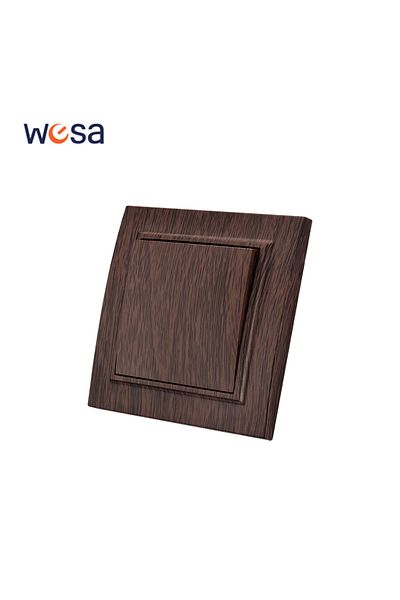 Choice Eu 1 Gang 1 Way Switch Wesa Wood Spray Paint Wall Embed Socket Plug Brown Power Socket Eu Electrical