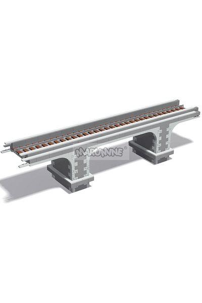 Choice 566pcs Marumine 566pcs Moc Viaduct Idea Train Build Model Kit High-speed Railway Track Arch Bridge D
