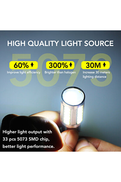 Choice 1pcs BA15S P21W 1156 Car LED Reverse Light Bulb For VW Passat B5 B6 Golf 4 2001-2010 Canbus Auto ...