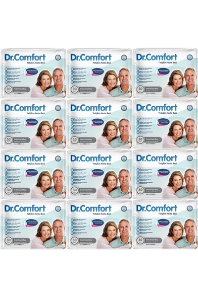 Dr.Comfort حفاضات كبيرة جدًا للبالغين - سطح من القماش، حزام خصر، مقاس XL - 36...
