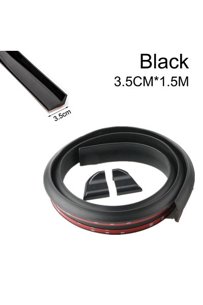 Choice Style 1 Black 3.5cm Car Rear Spoiler Universal Car Trunk Spoiler Roof Lip Kit With Glossy Black 5d C