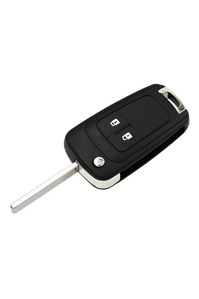 HKOBDII 10PCS/LOT  2 Button Flip Folding Key Shell Case Fob for Chevrolet Aveo Cruze Uncut Blade with Logo