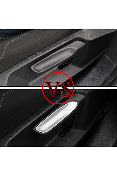Choice ABS Chrome LHD Car Front Seat Adjustment Knob Cover Trim Sticker for Volkswagen VW Golf 7 MK7 Lam...