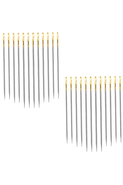 Choice 24 قطعة ذهبية 24 قطعة/مجموعة إبر خياطة ذاتية الخيط إبر خياطة يدوية تطر...