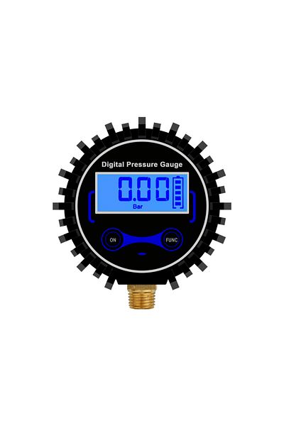 Aideepen With Led No Battery 1/4 1/8 200 Psi Digital Tire Pressure Gauge Lcd Backlight Led Digital Tire Press