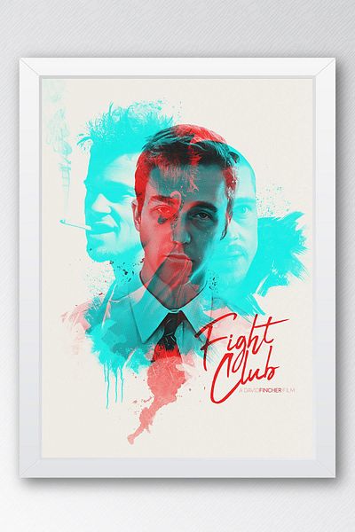 Saturn Pictură înrămată Fight Club - Pictură poster film Fight Club
