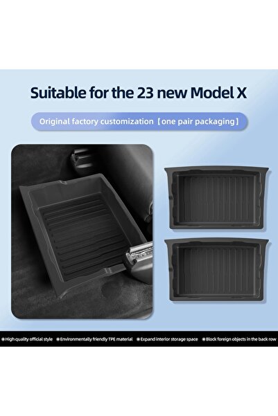 Choice For Tesla Model X Under Seat Storage Box Car Interior Accessories Draw...