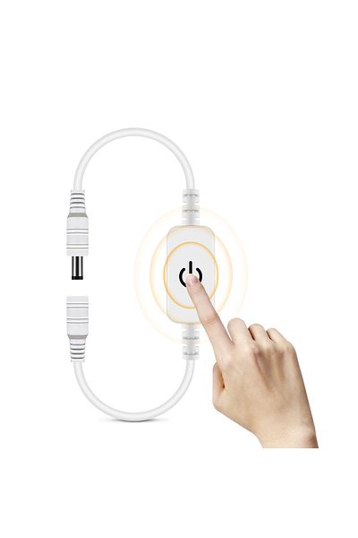 MALITAI White Dc 12v-24v 4a Touch Sensor Light Dimmer Switch Controller Brightness Stepless Dimmable Touch D