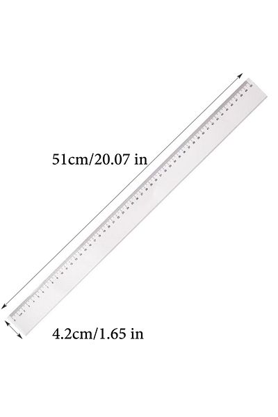Choice 50cm Transparent Straight Ruler,20cm,30cm,40cm,50cm,high Precision Maths Drawing Measuring,office Le
