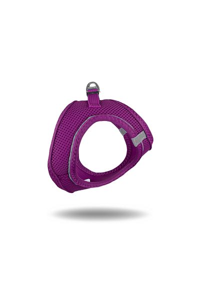 Tailpetz Air-Mesh Cat Dog Chest Collar - Soft, Breathable, Durable, Purple