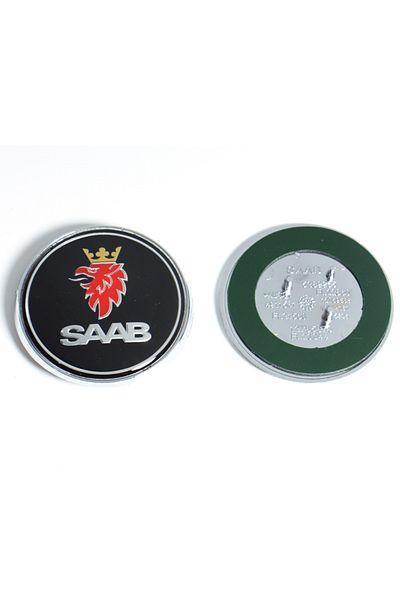 Choice Front Black 1pc 68mm 2 3 Pins Saab Car Front Hood Bonnet Logo Rear Trunk Bumper Badge For Saab 9 3 9