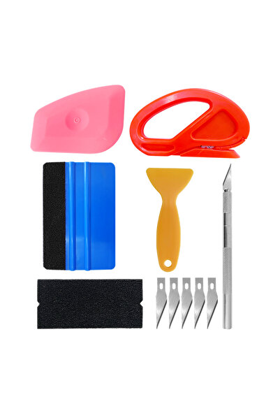 Choice مجموعة أدوات تغليف السيارة من النوع 01، مجموعة أفلام كاشطة، ممسحة من ا...