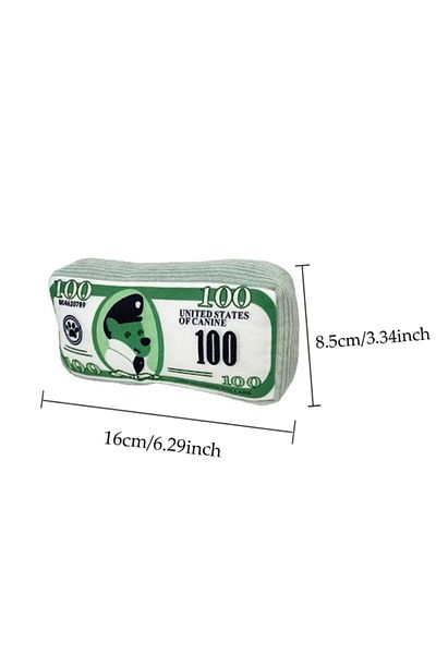 Choice Grey Simulation Money Dog Toys Funny Squeaky Sound Sounding Paper Resistance To Bite Chew Dog Toys C