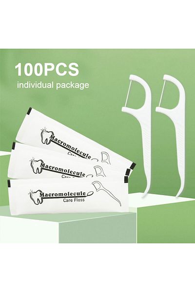 Choice 100PCs Dental Floss Toothpick Disposable Dental Floss Sticks Hotel Travel Family Dental Floss Wit...