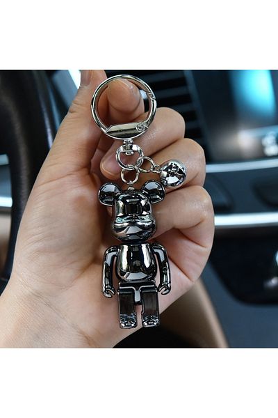Choice Bearbrick Bear@brick Action Figures Block Bear PVC Model Figures DIY Key chain Paint Dolls Toys