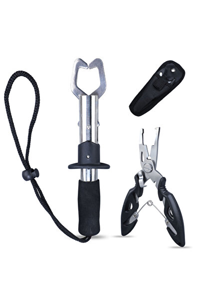 Choice1 مجموعة مقبض الصيد من سوجاييلانغ، ملقط صيد، ومزيل خطاف صيد من الفولاذ المقاوم للصدأ، ومجموعة وحدة تحكم في الأسماك