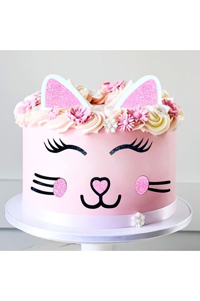 Choice Pink Laventy Kitty Cat Birthday Cake Topper Kitty Cat Cake Decoration For Girl