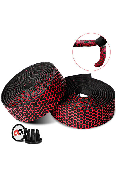 Choice شريط مقود دراجة احترافي من Red WEST BIKING مضاد للانزلاق وممتص للصدمات...