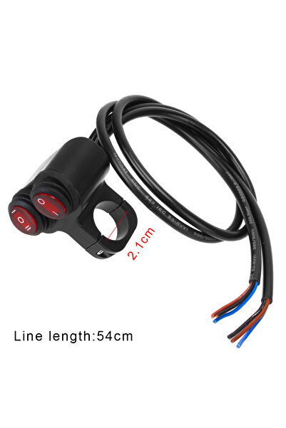 Choice مفتاح تشغيل/إيقاف مزدوج لمقود الدراجة النارية ومفتاح إضاءة المصباح الأ...