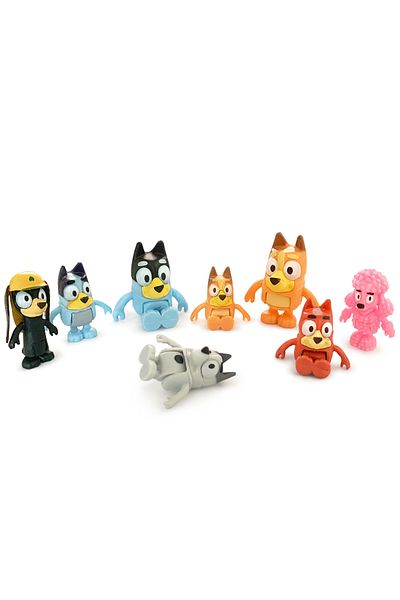 Choice Bluey Bingo Anime Figure Snickers Coco Toys 8Pcs/Set PVC Movable Joints Action Figure Model Dolls...