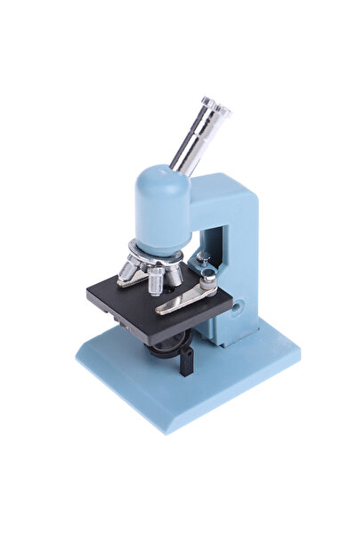 Choice قطعة واحدة زرقاء، مجهر مصغر لبيت الدمية بمقياس 1:12، معدات مختبرية، نم...