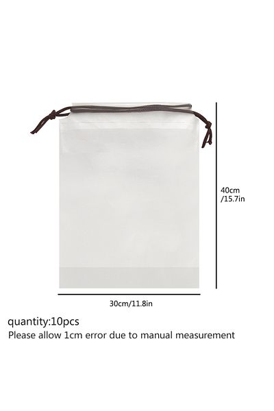 Choice Transparent 10pcs Drawstring Pocket, Shoe And Sock Storage Bag, Transparent Visible Debris Storage B