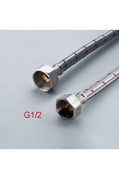 Choice G1-2 G1/2 G3/8 G9/16 1 Pair Stainless Steel Flexible Plumbing Pipes Cold Hot Mixer Faucet Water Supp