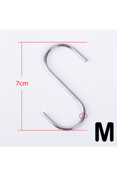 Choice 10 قطع من خطافات الفولاذ المقاوم للصدأ على شكل حرف S متعددة الوظائف لل...