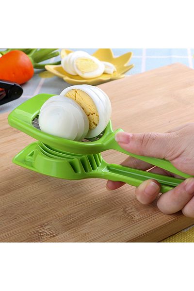 Choice Green Stainless Steel Handheld Mushroom Kiwi Divider Tomato Cutter Egg Split Device Multifunction