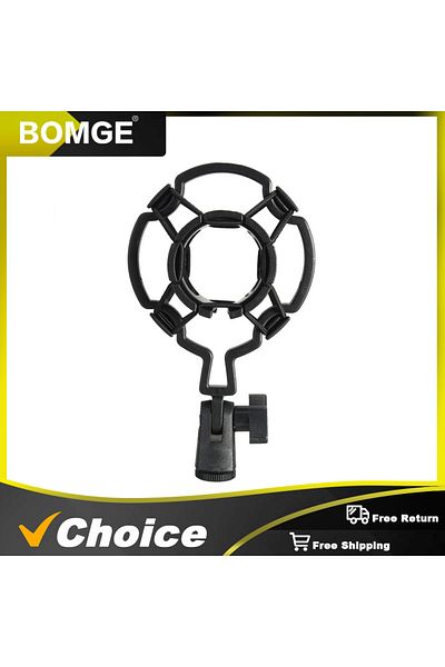 BOMGE Plastic Shock Frame Shock-proof Microphone Mount Plastic Studio Mic Holder Stand Clip For Large Diap