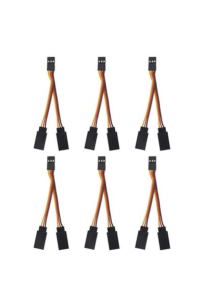 Choice 6pcs Sharegoo Jr Style Servo Splitter Cable, 2.75" Servo 1 Male To 2 Female Jr Y Harness Y Cable ...