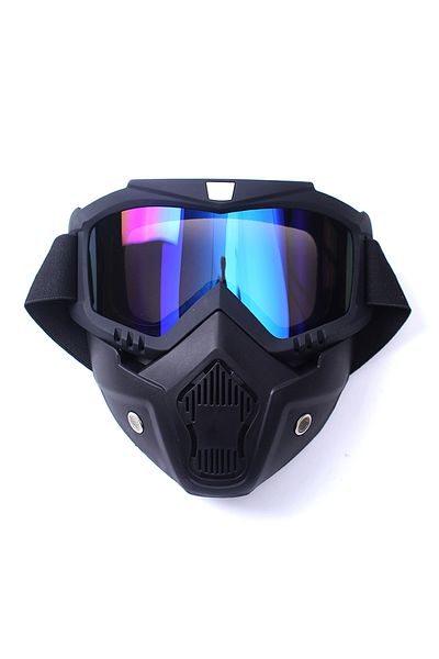 Choice Multi Zlangsports Goggles Mask Anti-uv Detachable Ski Mask Motorcycle Hd Motocross Glasses Retro Ri